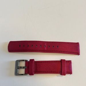 Barton Watch Band Sail Cloth in Red